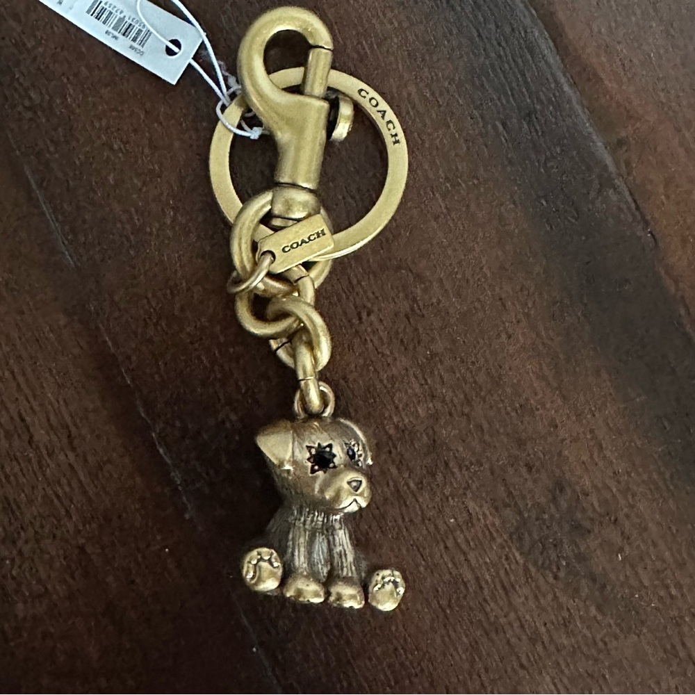 Coach Creatures Puppy Bag Charm Keychain NWT - Picture 7 of 11